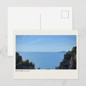 BETWEEN CLIFFS — 海と海岸の崖の写真 ポストカード (正面/裏面)