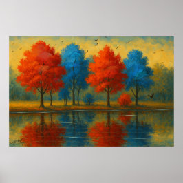 Between Fire and Frost Landscape ポスター