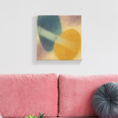 "Between Shores" Zen Ma Abstract | Indigo Ochre キャンバスプリント (インサイチュ (リビング))