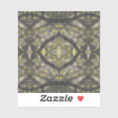 Betwixt Abstract Dark Yellow Black Watercolor Art シール (シート)