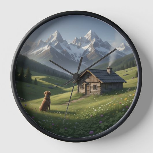 beutiful clock for people who loves nature 壁時計 (正面)