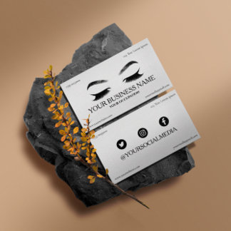 Beuty lashesビジネスのカードを作る人のために、眉 名刺