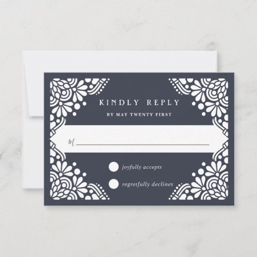 Beux Arts RSVPカード |インク (正面)