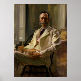 Beux - Man With The Cat (Henry Sturgis) ポスター