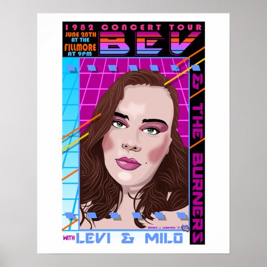 BevとBurnersのコンサートのポスターMarissa インスパイア ポスター (正面)