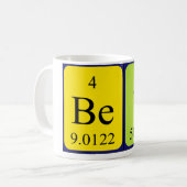 Bev定期テーブル名mag コーヒーマグカップ (正面左)