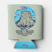 Beverage Cooler Devils Tower Wyoming National 缶クーラー (裏面)