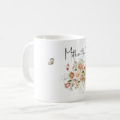 Beverage Mug Mother-to-Be Soft Blush Pinks Bouquet コーヒーマグカップ (正面左)