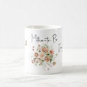 Beverage Mug Mother-to-Be Soft Blush Pinks Bouquet コーヒーマグカップ (中央)