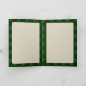 Beveridge Scottie Dog & Tartan Personalized  カード (内部)