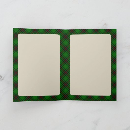 Beveridge Scottie Dog & Tartan Personalized カード (内部)