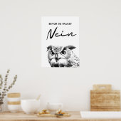 Bevor Du fragst Nein.ルスティージュユーレンポスター ポスター (キッチン)