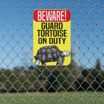 Beware! Guard Tortoise On Duty