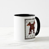 Beware of Dog "Cave Canem" Greco-Roman Image マグカップ (正面右)