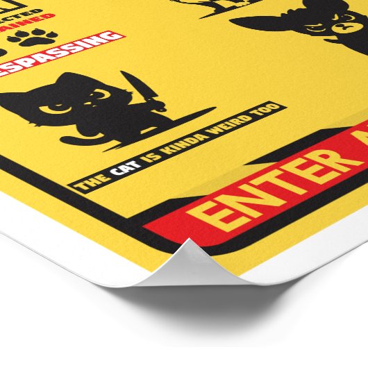 Beware of dogs ポスター (角)