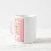 Beware of Doodle Dog Comic Mug コーヒーマグカップ (正面左)