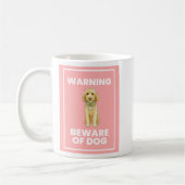 Beware of Doodle Dog Comic Mug コーヒーマグカップ (左)