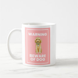 Beware of Doodle Dog Comic Mug コーヒーマグカップ