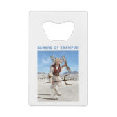 Beware of Krampus! クレジットカード栓抜き (裏面)