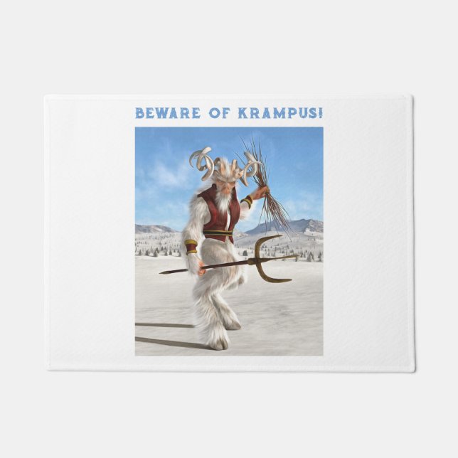 Beware of Krampus! ドアマット (正面)