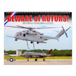 BEWARE of ROTORS! US Military Helicopters and VTOL カレンダー