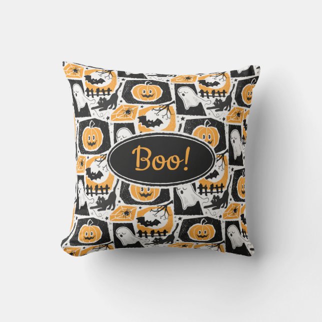 Beware of the cat! アウトドアクッション (正面)