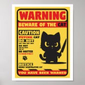 Beware of the cat ポスター (正面)