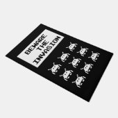 Beware of the invasion, geek design ドアマット (アングル)
