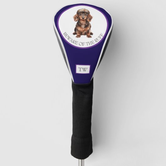 Beware of the Ruff Custom Golf Head Cover ゴルフヘッドカバー (正面)