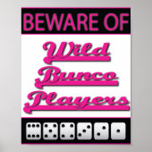 beware of wild bunco players poster ポスター (正面)