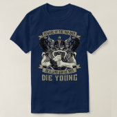 Beware Old Man Viking Warrior Til Valhalla Odin Ra Tシャツ (デザイン正面)