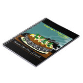 Beware the Chives of Starch – Funny Foodie Cartoon ノートブック (左側)