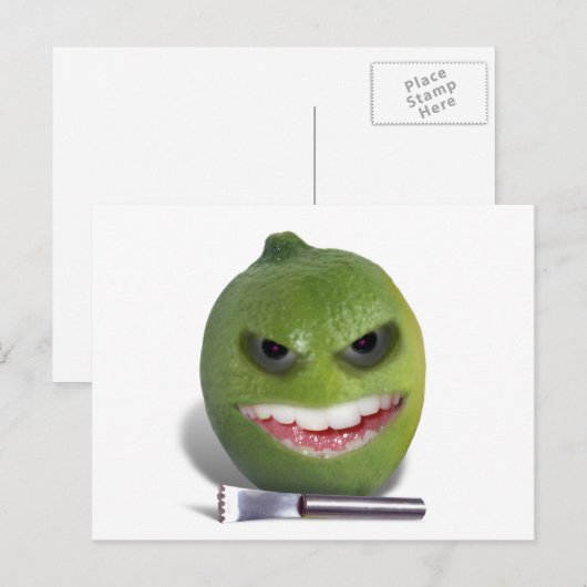 Beware the Lime with a Zester ポストカード (正面/裏面)