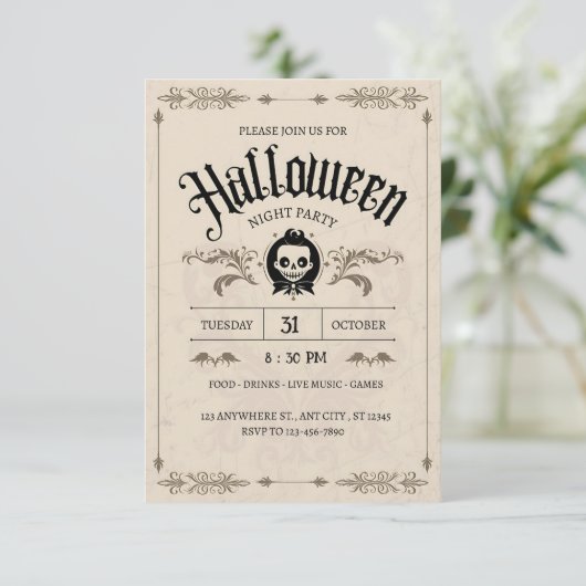 Bewitched Bash:ハロウィーンヴィンテージの光景 招待状 (スタンド正面)