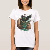 Bewitched Raven in Eggshell Tシャツ (正面)