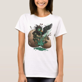 Bewitched Raven in Eggshell Tシャツ