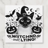 Bewitched Siamese：ハロウィーンの魔法の旅 フェイバータグ (裏面)