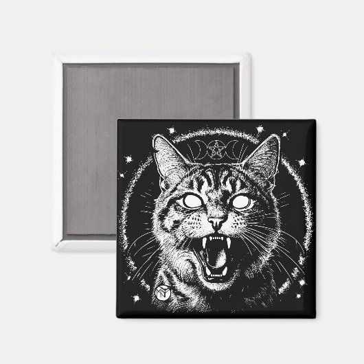 Bewitched Tabby マグネット (正面/裏面)