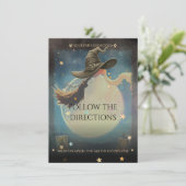 Bewitching Night Moon & Broom Directions エンクロージャーカード (スタンド正面)