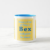 BEXおよびよいのマグ横になります ツートーンマグカップ (中央)