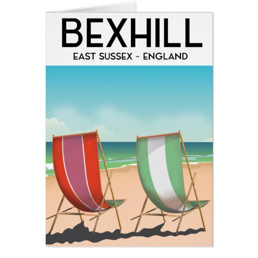 Bexhill East Sussexイギリス旅行ポスター (正面)