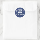 Bexley - Lions - Bexley High School - Bexley Ohio ラウンドシール (バッグ)