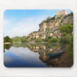 BeynacとCazenacそしてドルドーニュ県の川のmousepad マウスパッド