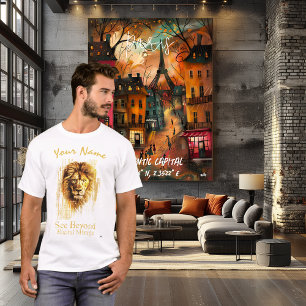 Beyondを参照 – デジタルミラージュ Cyberpunk Lion Art Tシャツ