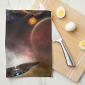 Beyond宇宙&タイムフラクタルアート キッチンタオル (四つ折り)