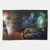 Beyond宇宙&タイムフラクタルアート キッチンタオル (横)