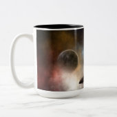 Beyond宇宙&タイムフラクタルアート ツートーンマグカップ (左)