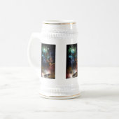 Beyond宇宙&タイムフラクタルアート ビールジョッキ (正面左)