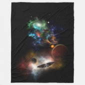 Beyond宇宙&タイムフラクタルアートII Spacescape フリースブランケット (正面)