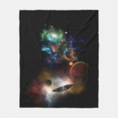 Beyond宇宙&タイムフラクタルアートII Spacescape フリースブランケット (正面)